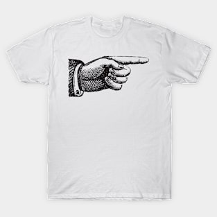 VINTAGE FINGER Pop Art T-Shirt